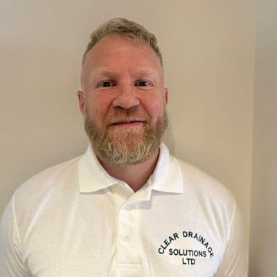 An image of Daniel Hibberts, director of Clear Drainage Solutions